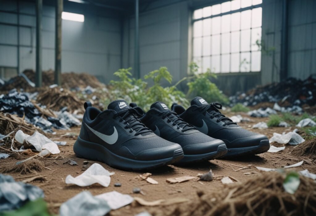 black nike sneakers